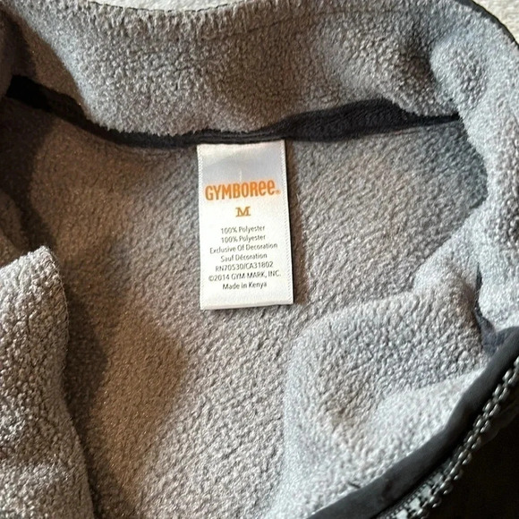 Gymboree - Grey/Black mock neck pullover fleece. Size M - Picture 4 of 4